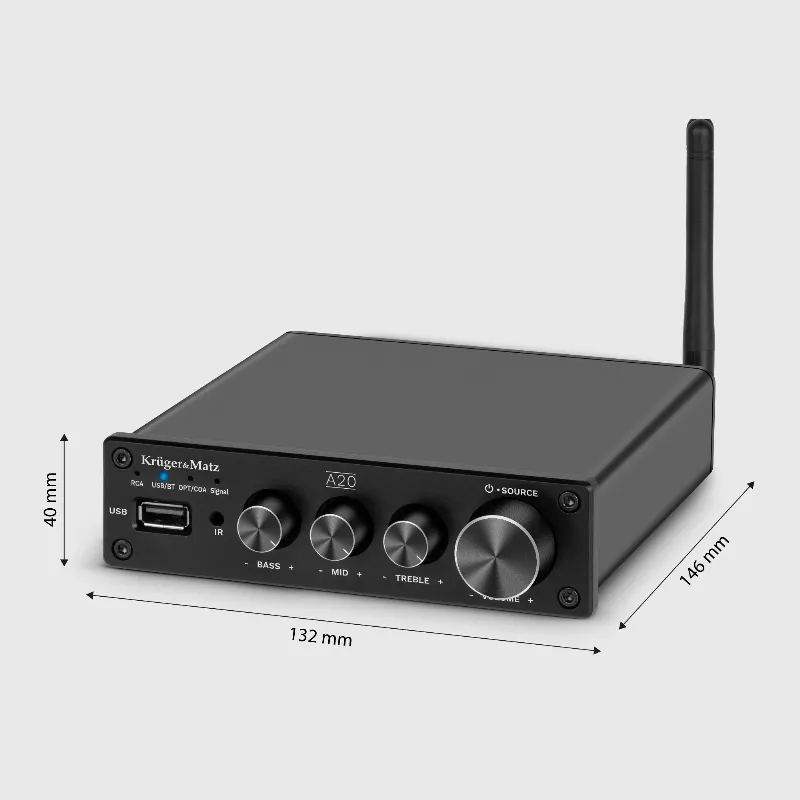 Amplificator Audio Stereo 2X100W A20 Kruger Matz