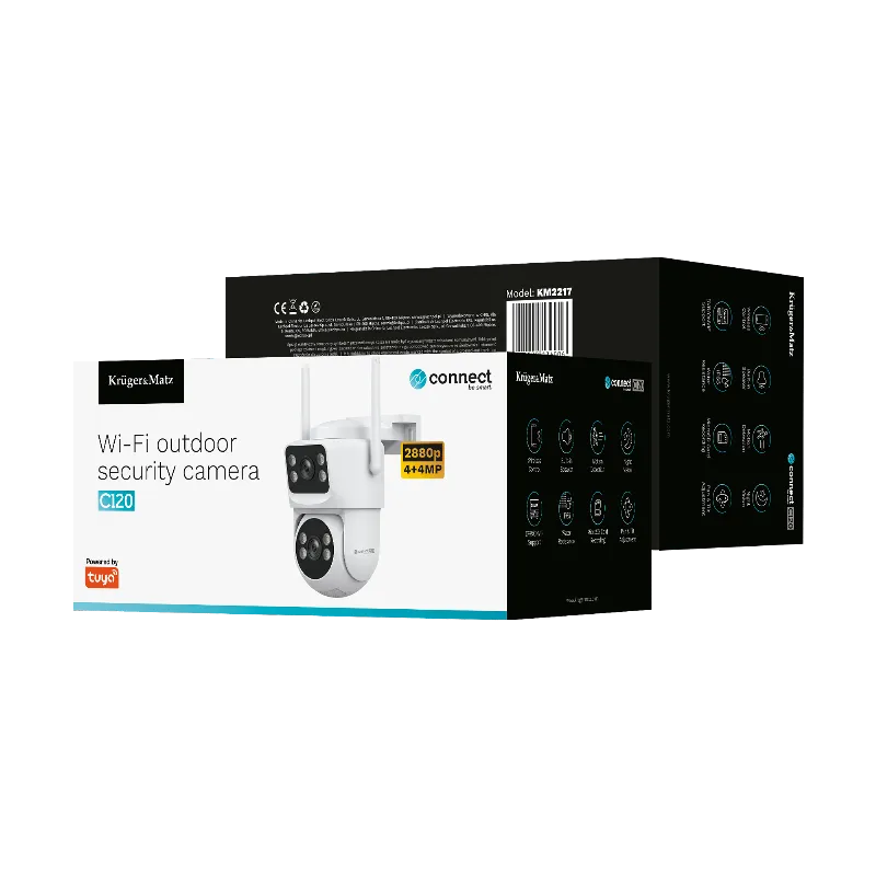 Camera Wifi Connect C120 4+4MPX Tuya Kruger Matz